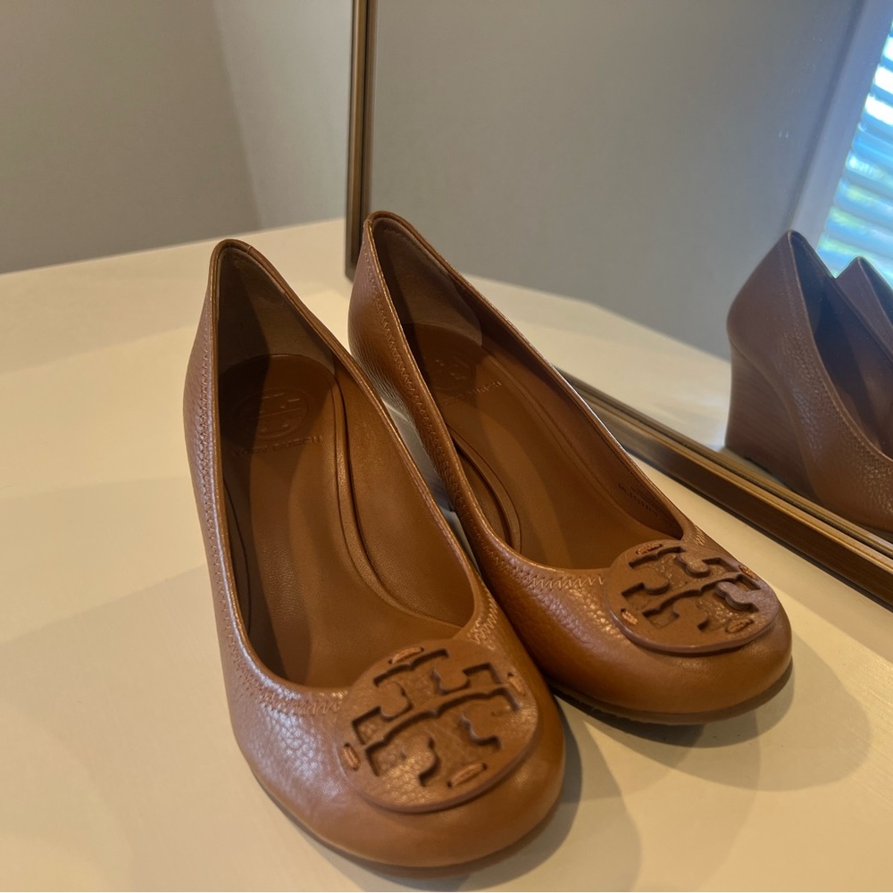 Never Worn Tory Burch Closed-toe Wedge! Bought half a size too small.